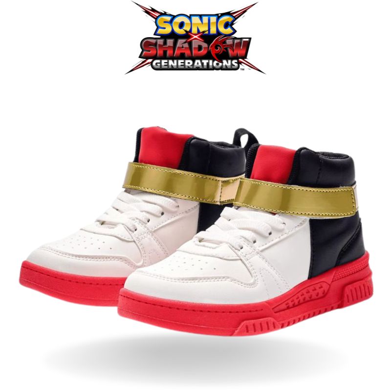 Shadow sneakers in black and red, designed for bold, high-speed style and ultimate comfort.