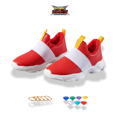 Sonic Winter Sneakers – Chaos Emeralds & Rings Edition