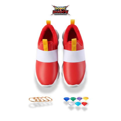 Sonic Winter Sneakers – Chaos Emeralds & Rings Edition