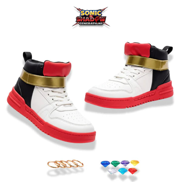 Shadow the Hedgehog Power Ring & Chaos Emerald High-Top Sneakers